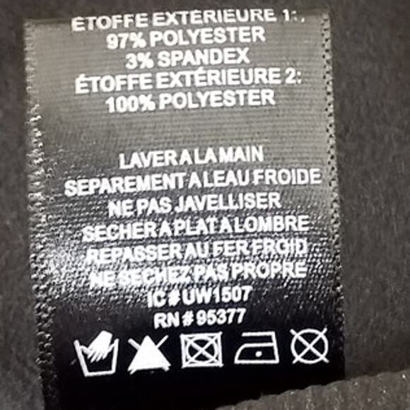 Bailey 44 Ribbed Black Short Sleeve Stretch Top 1/4 Zip Back M - Picture 5 of 7